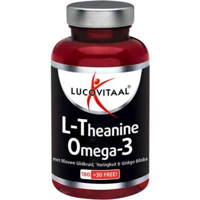Afbeelding van 3x Lucovitaal L theanine Omega 3 210 capsules