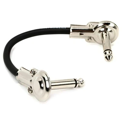 Afbeelding van Hosa IRG 100.5, gitaar patch kabels, Low profile met haakse jack pluggen, 6 in / 15 cm