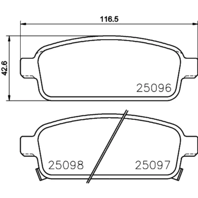 Afbeelding van Brembo Remblokset P 59 087