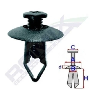 Afbeelding van Houder, bumper ROMIX ROM C10026 10 stuks