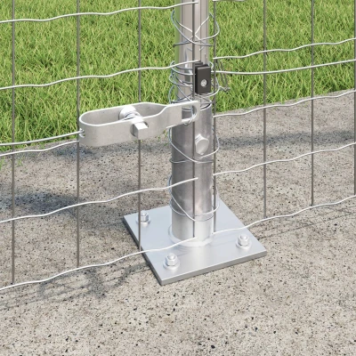 Afbeelding van vidaXL Hekpalen Set van 104 Gegalaniseerd staal 3.2 x 83.5 cm