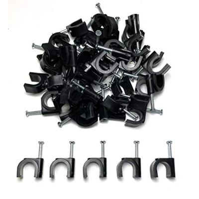 Afbeelding van 50 stuks zwarte ronde clips