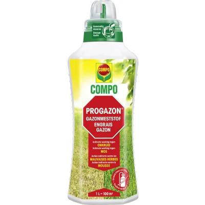 Afbeelding van COMPO Progazon geconcentreerde vloeibare gazonmeststof indirecte werking tegen onkruid en mos fles 1 L (100 m²)
