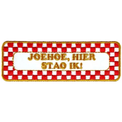 Afbeelding van Fjesta© Oeteldonk Embleem Brabantse Uitspraken Joehoe Carnaval Den Bosch