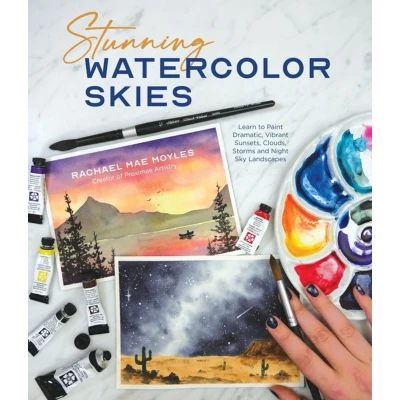 Afbeelding van Stunning Watercolor Skies: Learn to Paint Dramatic, Vibrant Sunsets, Clouds, Storms and Night Sky Landscapes