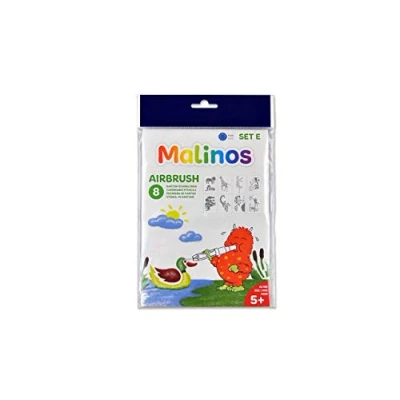 Afbeelding van Malinos 301001 Pennen Airbrush Sjablonen Set E, Afrika, 26x16x0,1 cm