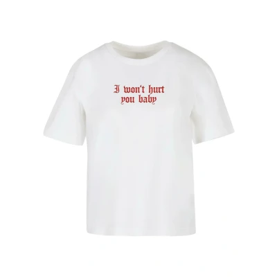 Afbeelding van Mister Tee WON&#039;T HURT Tshirt print, Dames, Maat: Large, White