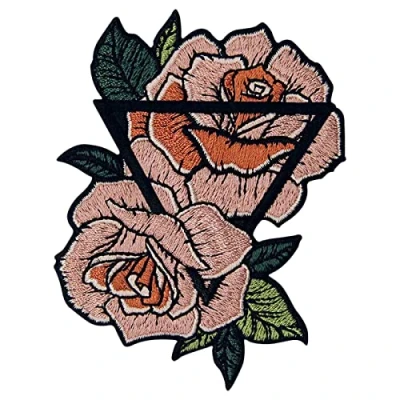 Afbeelding van De Rose Patch Geborduurde Applique Badge Ijzer Op Naai Embleem
