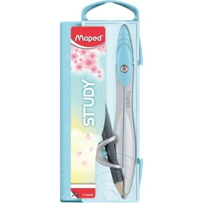 Afbeelding van Maped Studie Collector Tekening Kompas Geometrie Tool met Universele Houder, Metalen Been, Plastic Case