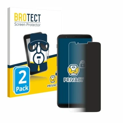Afbeelding van BROTECT privacy screenprotector voor OnePlus 5T Folie Beschermfolie Blauwlichtfilter (2 Stuks)