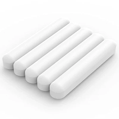 Afbeelding van Labasics 5 Pack Roerbar Set, 50 mm PTFE Gecoate Magnetisch Roerrepen Witte Laboratoriumroermenger voor Roerstaafjes, PK