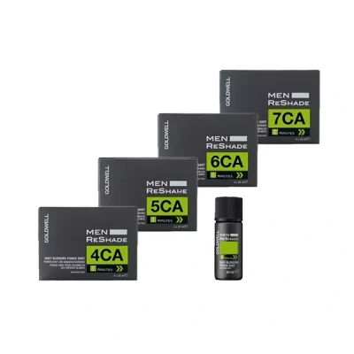 Afbeelding van Goldwell Men ReShade 4CA Koel As Middelbruin 4x20 ml