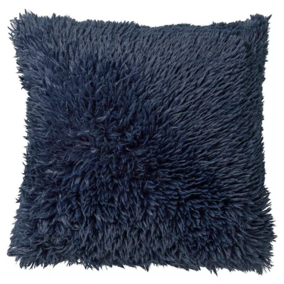 Afbeelding van Dutch Decor FLUFFY Kussenhoes 60x60 cm superzacht XL kussensloop Insignia Blue donkerblauw