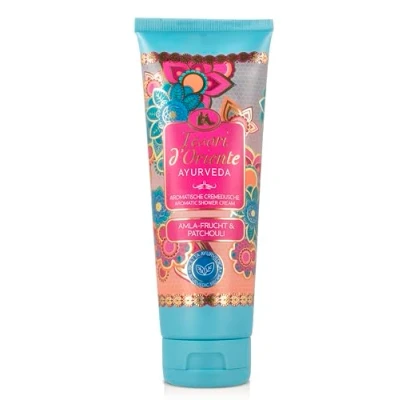 Afbeelding van TESORI D&#039;ORIENTE Crèmedouche &#039;Ayurveda&#039;, 250 ml, aromatische douchegel met amla vrucht en patchoeli, douchecrème voor lichaamsverzorging, ritueel lichaam zintuigen