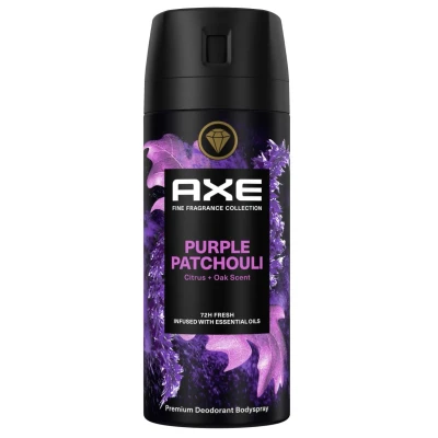 Afbeelding van 2+2 gratis: Axe Deodorant Bodyspray Purple Patchouli 150 ml