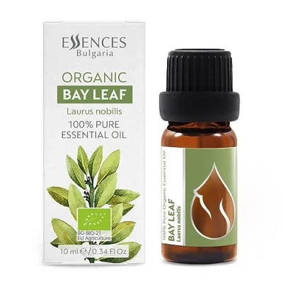 Afbeelding van Essences Bulgaria Biologische Laurierblad Essentiële Olie 10ml Laurus nobilis 100% Puur en Natuurlijk Onverdund Therapeutische kwaliteit Familiebedrijf Met stoom gedestilleerd Niet GMO