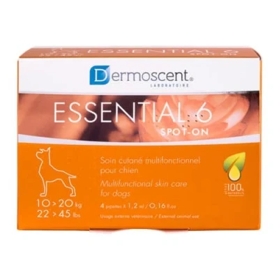 Afbeelding van Dermoscent Essential 6 spot on hond 10 20 kg 4 pipetten