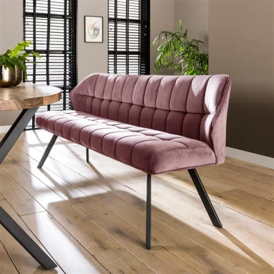 Afbeelding van Hoyz Eetkamerbank Raster 180cm Breed Roze