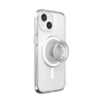 Afbeelding van PopSockets: PopCase PlantCore voor MagSafe Plantaardige Hoesje iPhone 15 met een compatibele PopGrip Telefoonstandaard en Grip Verwisselbare Top Clear