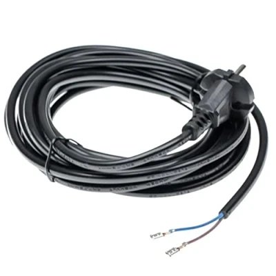 Afbeelding van vhbw Stroomkabel compatibel met Bosch BBL, BBZ, BD, BGL, BGS, BGS61430, Gas, GAS25 stofzuiger, 6 m kabel, 1000 W
