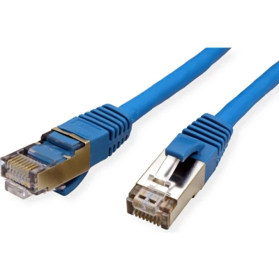 Afbeelding van VALUE Patchkabel Cat.6 (Class E) S/FTP (PiMF), LSOH, blauw, 1 m
