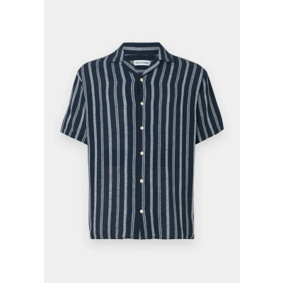 Afbeelding van Jack &amp; Jones Jjeenzo Stripe Resort Overhemd, Heren, Maat: Small, Sky captain