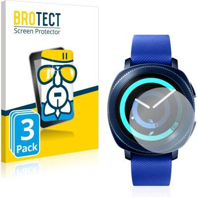 Afbeelding van BROTECT Screenprotector voor Samsung Gear Sport Folie Beschermfolie Beschermglas transparant (3 Stuks)