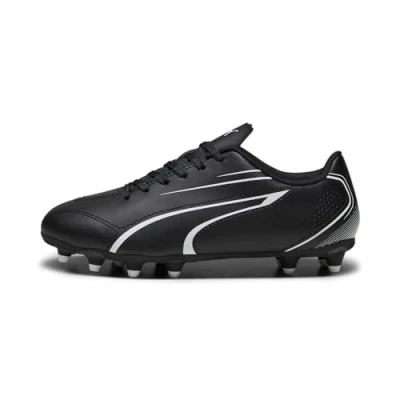 Afbeelding van Puma Uniseks Vitoria Fg/Ag Jr voetbalschoen voor kinderen, Zwart Wit, 34.5 EU