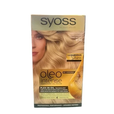 Afbeelding van Syoss Oleo Intense Hair Dye Permanently Coloring From Oils 9 10 Bright Blond