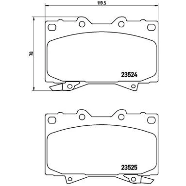 Afbeelding van Brembo Remblokset P 83 048
