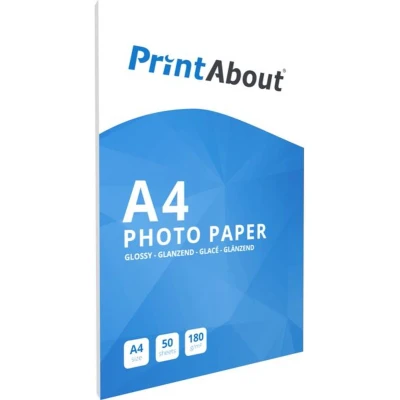 Afbeelding van PrintAbout Premium Glossy A4 180 grams (50 vel)