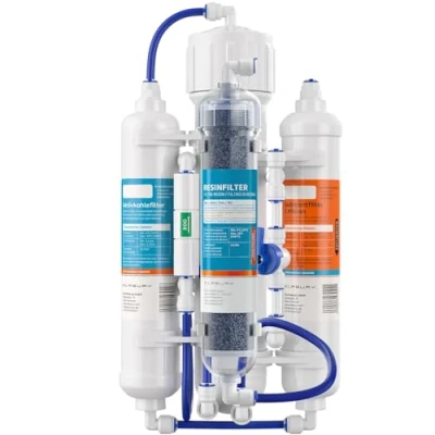 Afbeelding van Measury osmose installatie aquarium 380 l/dag + 630 ml resinefilter set omgekeerde en zuiverstwaterfilter
