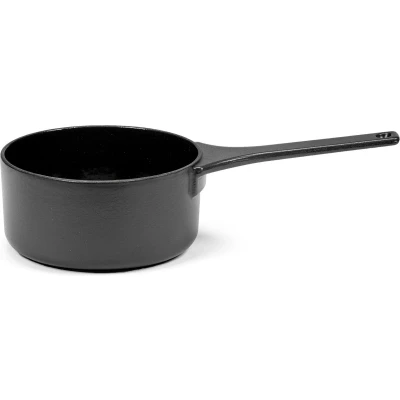 Afbeelding van Serax Surface by Sergio Herman Sauspan Gietijzer 1,3L Ø 17cm Zwart