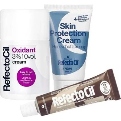 Afbeelding van @home Kit Beauty Refectocil Wenkbrauwverf 3 natuurbruin Basis bundel/set/pakket Haibu by Kapperskorting.com