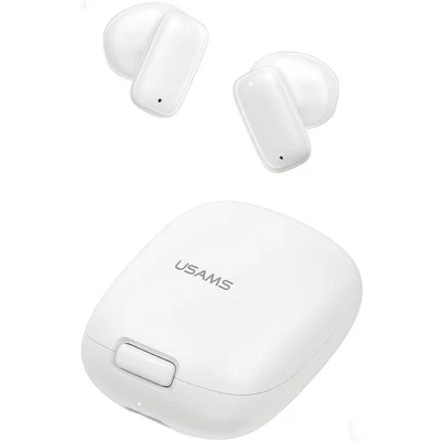 Afbeelding van USAMS Bluetooth 5.3 TWS ID Series hoofdtelefoon draadloos wit/wit BHUID02 (ID25)