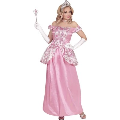 Afbeelding van Widmann Koning Prins &amp; Adel Kostuum Charmante Prinses Charissa Vrouw Roze Medium Carnavalskleding Verkleedkleding