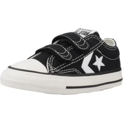 Afbeelding van Converse STAR Player 76 EASY ON Foundational Toddler Unisex Sneakers laag voor kinderen, Maat: 24, Black/vintage white/egret Textiel