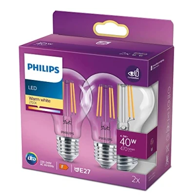 Afbeelding van Philips Lamp A vorm LED 4,3 W Warm wit