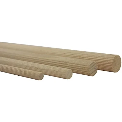Afbeelding van vasalat Houten stokken gegroefd om te knutselen 100cm x 20mm beuken natuur inhoud 6 stuks