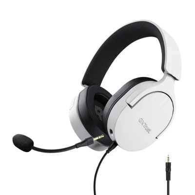Afbeelding van Trust GXT 489W FAYZO Headset Bedraad Hoofdband Gamen Zwart, Wit
