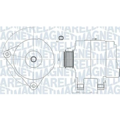 Afbeelding van Magneti Marelli Alternator/Dynamo 063732033010