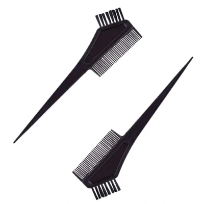 Afbeelding van Haarverfborstel, 2 Stuks Penselen, Haarverfkam, Haarverfkwast, Applicatorgereedschap, Voor Barbershop en Thuiskleuring