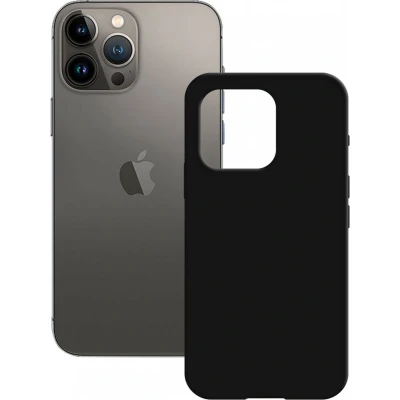 Afbeelding van KSIX smart your tech Halfstijve beschermhoes voor iPhone 14 Plus, magnetische banden, compatibel met MagSafe, draadloos, antislip, zwart