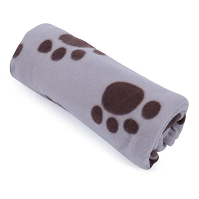 Afbeelding van Petface Zachte fleece dekbed Paw Prints deken voor hond, 100 x 70 cm