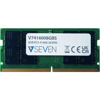 Afbeelding van V7 V7416008GBS geheugenmodule 8 GB 1 x DDR5 5200 MHz
