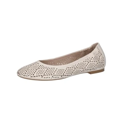Afbeelding van Caprice Dames 9 22101 44 ballerina&#039;s, gebroken wit nappa, 39 EU, offwhite EU