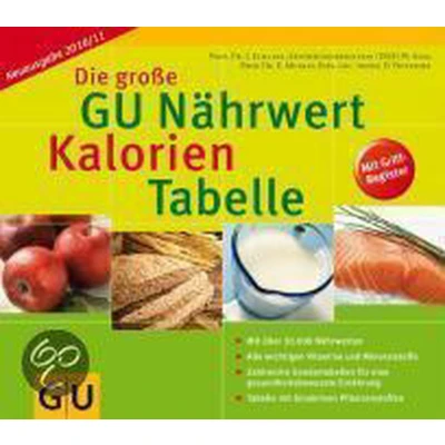 Afbeelding van Die große GU Nährwert Kalorien Tabelle 2010/2011