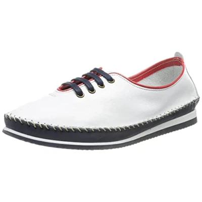Afbeelding van Andrea Conti 1887800, mocassin voor dames, wit D blauw rood, 36 EU