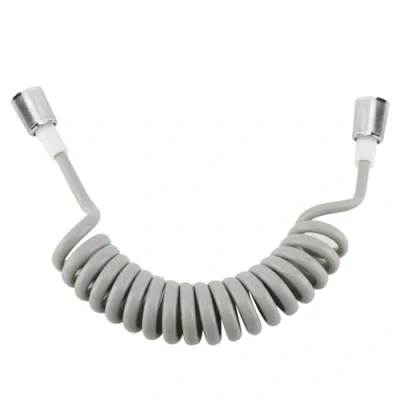 Afbeelding van Lente Doucheslang, ABS Flexibele Telescopische Doucheslang voor Water Sanitair Toilet Bidet Sproeier Pistool Badkamer (78.7in, UK G1/2&quot;) (grijs)