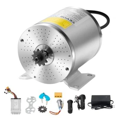 Afbeelding van VEVOR 500W elektrische borstelloze DC motor 3000 RPM met controller